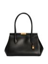 dolce & gabbana - Black leather bag with gold charm