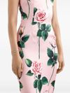 dolce & gabbana - Blush pink dress with floral print - 1