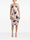 dolce & gabbana - Blush pink dress with floral print - 3