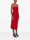 alexander mcqueen - Strapless midi dress - 1