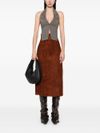 alexander mcqueen - Suede pencil skirt - 1