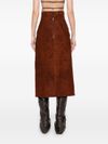 alexander mcqueen - Suede pencil skirt - 2