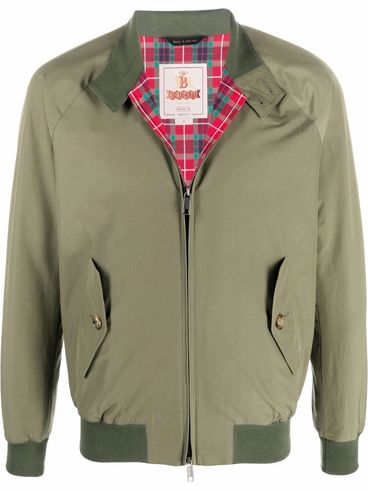 BARACUTA - Military green bomber with high collar