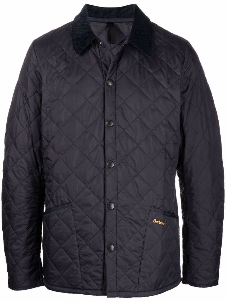 Shop Barbour Blue Quilted Heritage Jacket