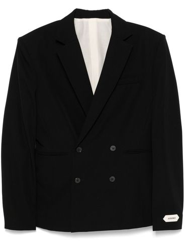 JACQUEMUS - Black double-breasted Le Fernando blazer