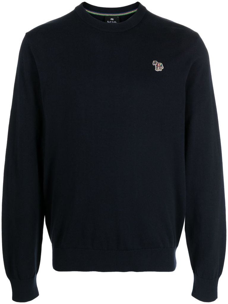 Ps By Paul Smith Ps Paul Smith Mens Reg Fit Sweatshirt Man Sweatshirt Midnight Blue Size S Organic Cotton In Blue