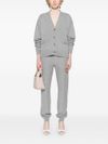 versace - Cardigan Boxy in lana e cashmere con tasche - 4