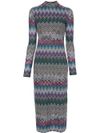 missoni - Abito midi motivo a zigzag