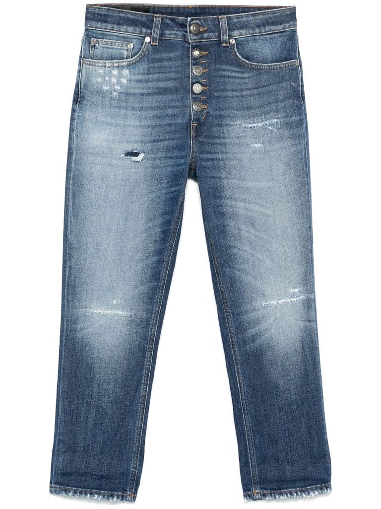 Dondup Koons Gioiello Jeans In Blue Denim In Blue