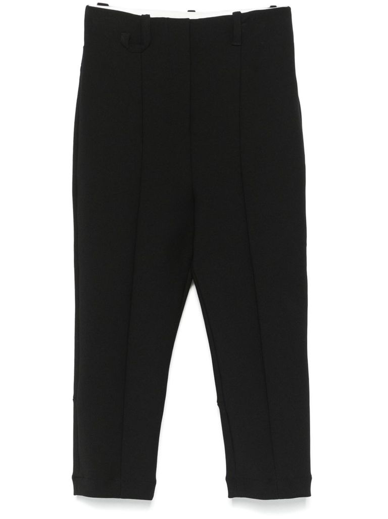 Shop Jacquemus Black Cotton Trousers Le Pantalon Capri