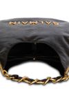 balmain - Large black calf leather bag with gold logo - 6