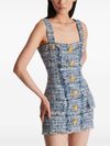 balmain - Short denim dress with buttons - 1