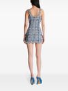 balmain - Short denim dress with buttons - 4