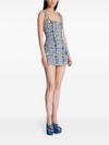 balmain - Short denim dress with buttons - 5