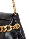 balmain - 1945 clutch bag in calf leather with chain and logo - 5