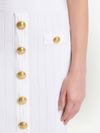 balmain - Short white fitted dress with buttons - 2