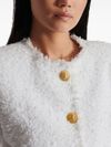 balmain - White structured blazer with buttons and pockets - 1