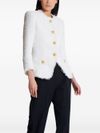 balmain - White structured blazer with buttons and pockets - 2