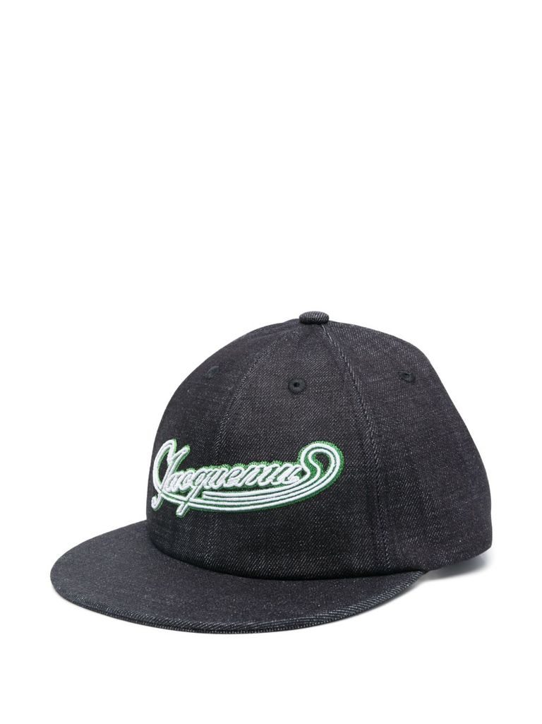 Jacquemus Baseball Cap La Casquette In Denim In Blue
