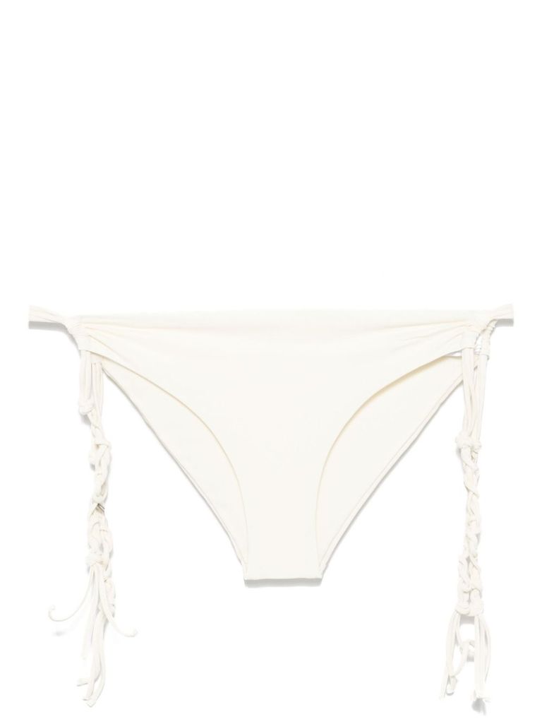 Jil Sander Tangle Bikini Bottoms In White