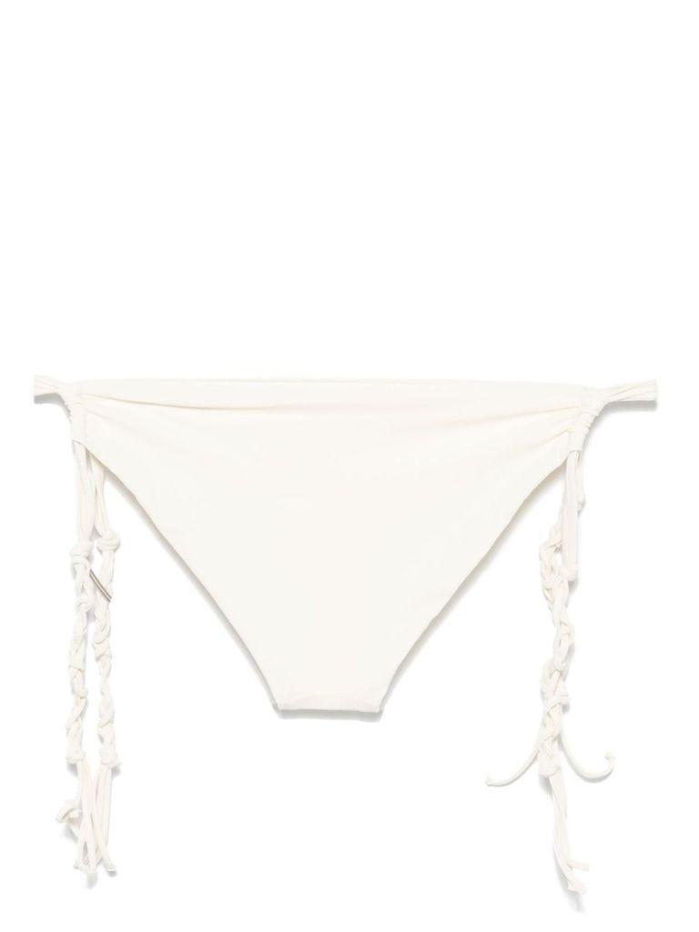 Jil Sander Tangle Bikini Bottoms In White