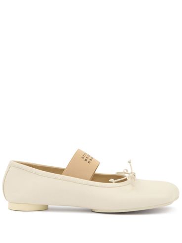 MM6 MAISON MARGIELA - Beige leather Anatomic ballerinas