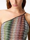 missoni - Fitted one-shoulder long dress - 1