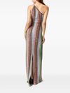 missoni - Fitted one-shoulder long dress - 3