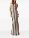 missoni - Fitted one-shoulder long dress - 2