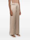 brunello cucinelli - Silk track pants in beige - 1