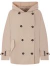 brunello cucinelli - Double-breasted trench in beige