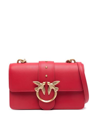 PINKO - Borsa in pelle rossa liscia 'Love One Mini'