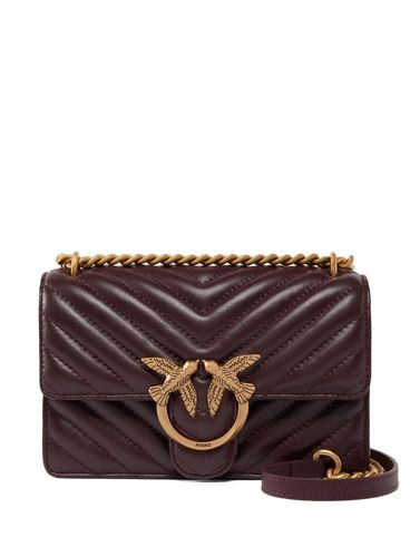 PINKO - Borsa in pelle marrone 'Love One Mini'