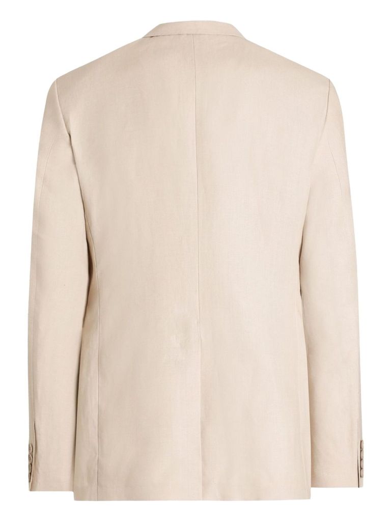 Dolce & Gabbana Deconstructed Linen Jacket In Beige