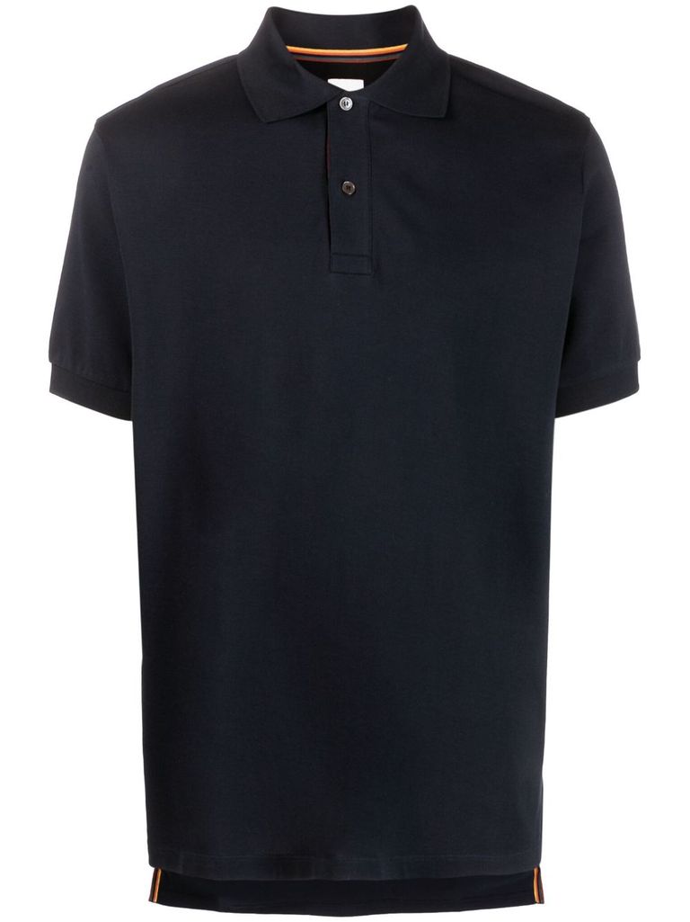 PAUL SMITH COTTON SHORT SLEEVES POLO IN NAVY BLUE 