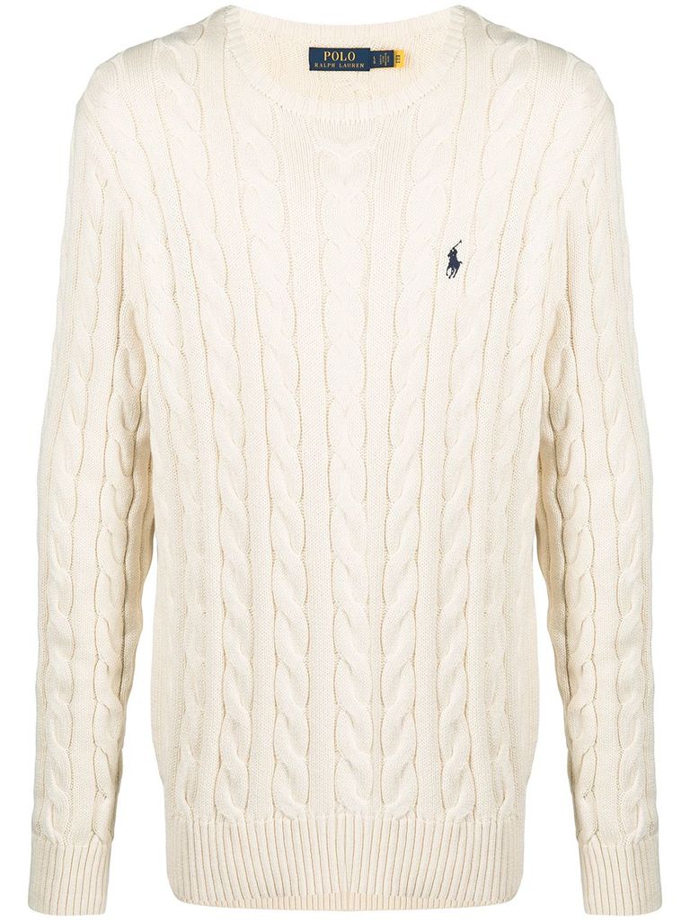 Shop Polo Ralph Lauren Cotton Knitshirt In Cream In White