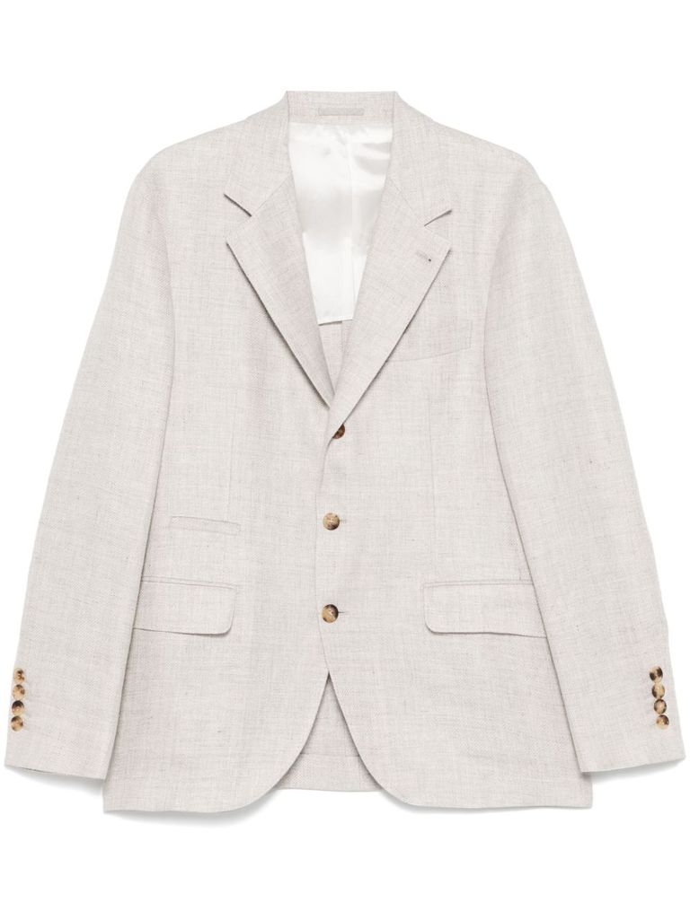 BRUNELLO CUCINELLI LINEN BLAZER IN BEIGE