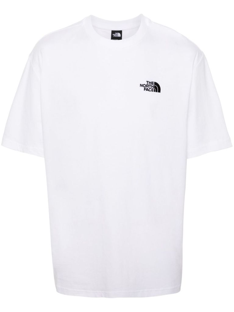 Shop The North Face Crew Neck T-shirt In White With Logo