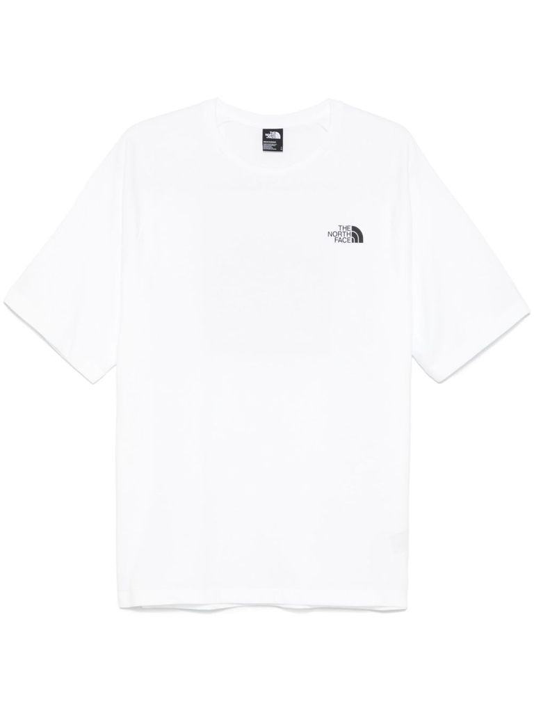 THE NORTH FACE CREW NECK T-SHIRT IN BIANCA WITH LOGO