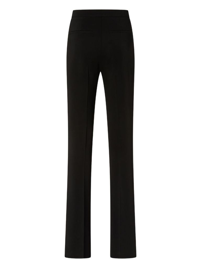 Pinko Flattering Tailored Trousers With Classic Waistband In Black