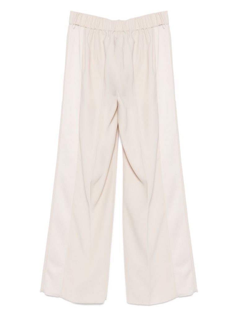 MARINA RINALDI WIDE-LEG TROUSERS 'CALABRA' BEIGE