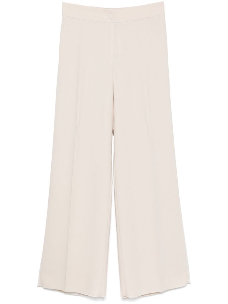 MARINA RINALDI WIDE-LEG TROUSERS 'CALABRA' BEIGE 