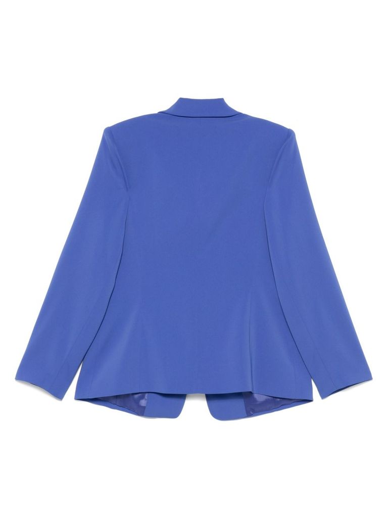 Marina Rinaldi Electric Blue 'crema' Single-breasted Blazer In Blue