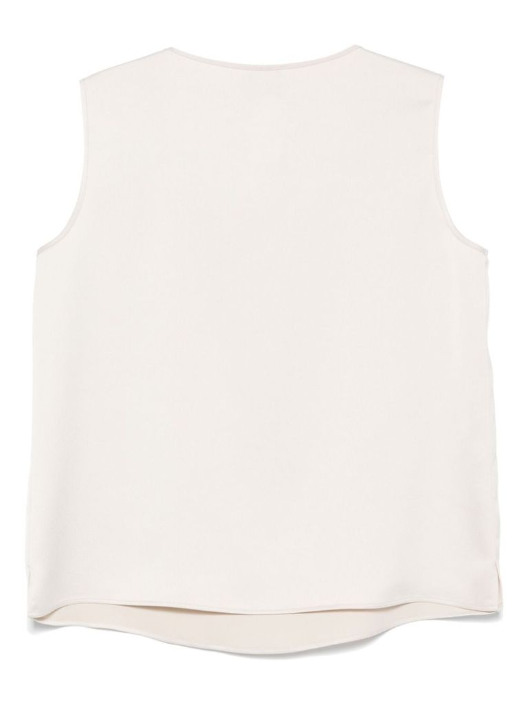Shop Marina Rinaldi Pink 'edita' Top Sleeveless