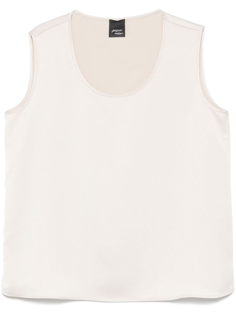 Shop Marina Rinaldi Pink 'edita' Top Sleeveless