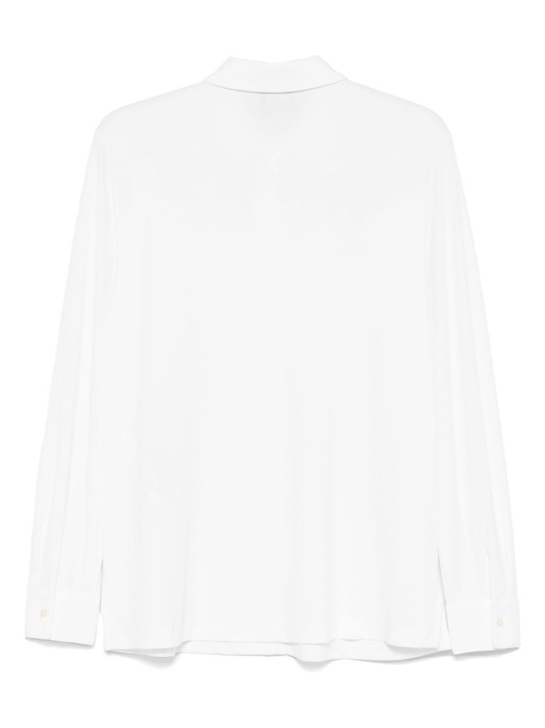 Marina Rinaldi White 'dolce' Polo With Bottons In White