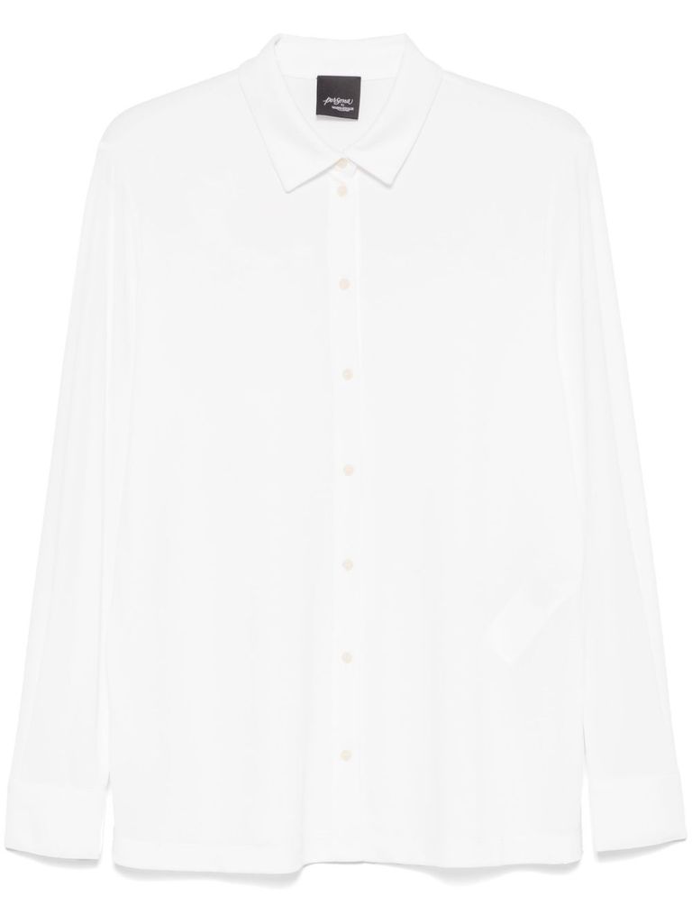 Marina Rinaldi White 'dolce' Polo With Bottons In White