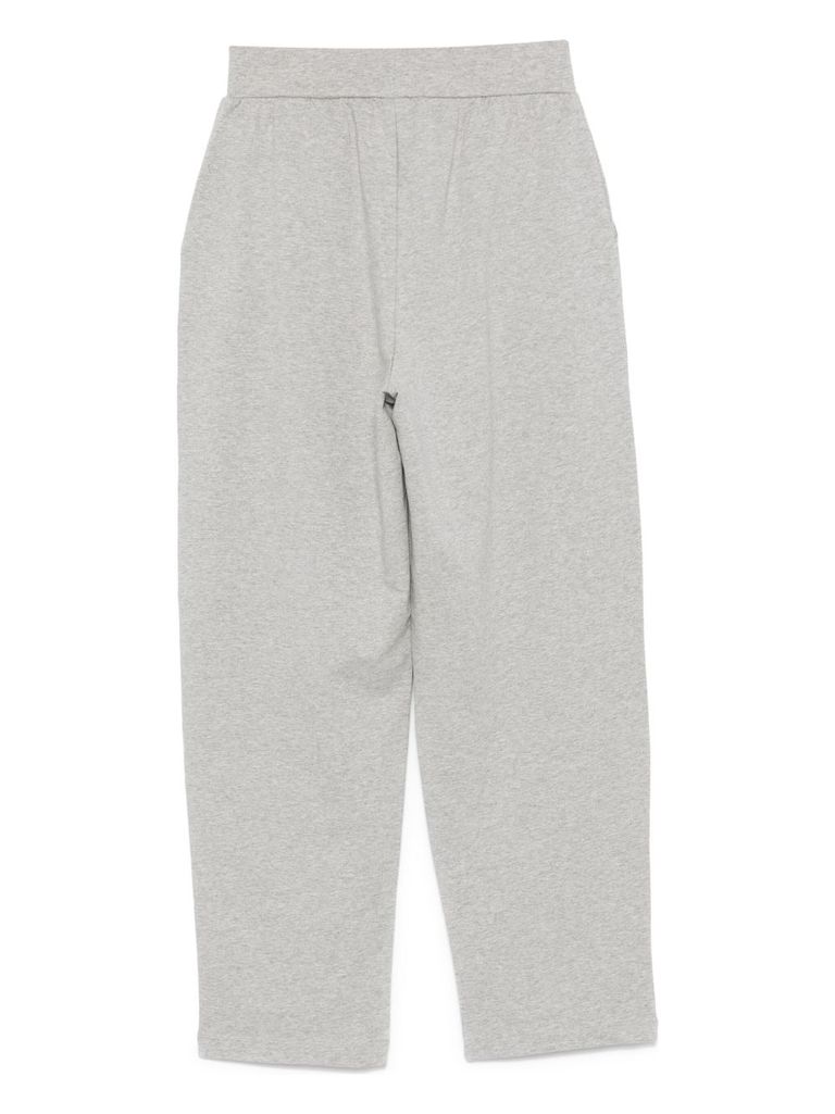 Shop Marina Rinaldi 'drava' Sweatpants In Grey Cotton