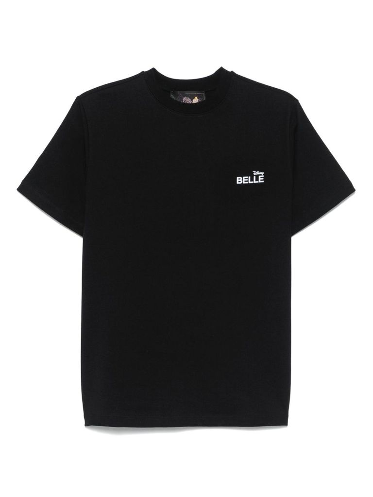 Black cotton t-shirt with Disney print