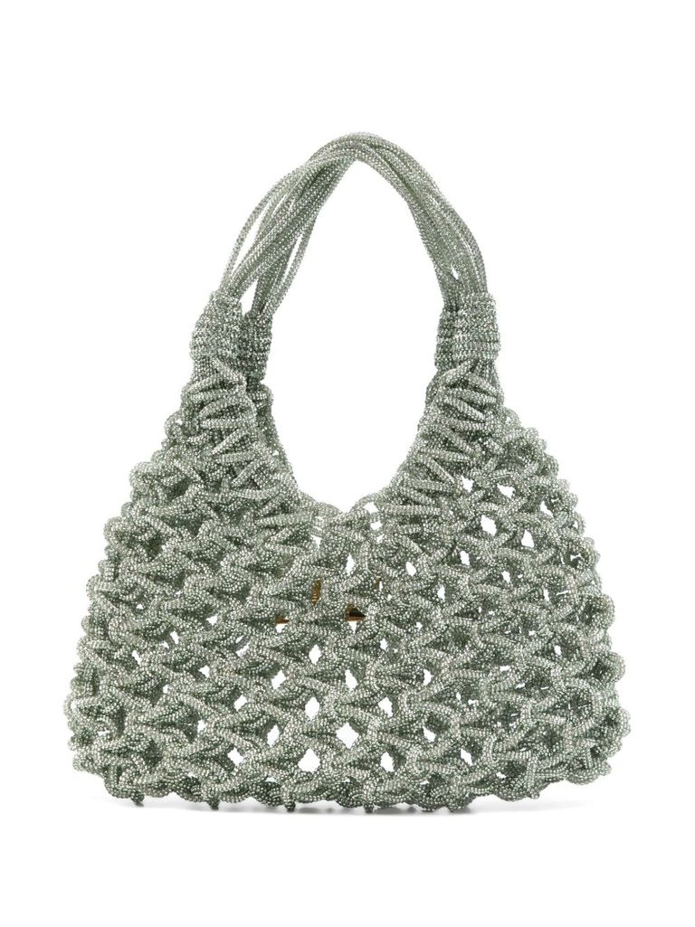 Shop Hibourama Green Small 'vannifique' Tote Bag